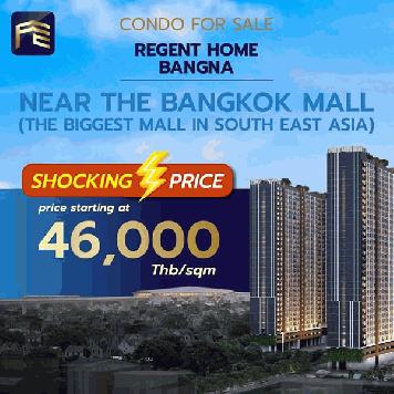 Regent Home Bangna For Sale (foreigner quota) only Tower C / Floor 11